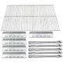 Direct Store Parts Kit DG210 Replacement for Ducane 30400042,30400043,30558501 Gas Grill Burners,Heat Plates,Cooking Grid (SS Burner + SS Heat Plate + Solid Stainless Steel Cooking Grid)