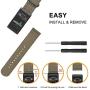 Fintie Band Compatible with Garmin VIVOACTIVE HR, Soft Nylon Sport Straps Adjustable Replacement Watch Bands with Metal Buckle Wristband Compatible Garmin Vivoactive HR Sports GPS Smart Watch