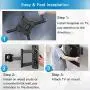 PERLESMITH Heavy Duty TV Wall Mount for Most 32-55 Inch Flat Curved TVs with Swivels Tilts & Extends - Full Motion TV Mount Fits LED, LCD, OLED 4K TVs Up to 88 lbs Max VESA 400x400 PERLESMITH Heavy Duty TV Wall Mount for Most 32-55 Inch Flat Curved TVs with Swivels Tilts & Extends - Full Motion TV Mount Fits LED, LCD, OLED 4K TVs Up to 88 lbs Max VESA 400x400