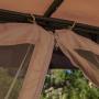 Great Deal Furniture Sonoma | Outdoor Fabric/Steel Gazebo Canopy | in Light Brown