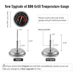 BBQ Grill Temperature Gauge Waterproof Large Face for Kamado Joe Barbecue Charcoal Grill Stainless Steel 150-900°F Cooking Thermometer for Oven Wood Stove Accessories Tool Set Up Easy