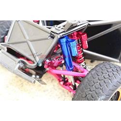 GPM for Traxxas Unlimited Desert Racer 4X4 (#85076-4) Upgrade Parts Aluminum Front+Rear L-Shape Piggy Back Damper - 8Pc Set Orange