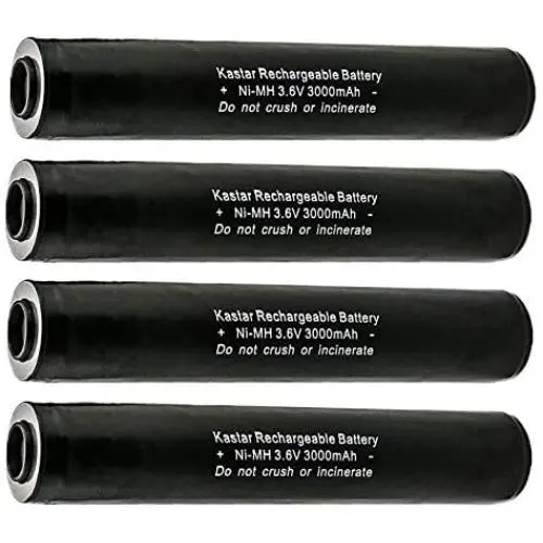 Kastar 4-Pack Ni-MH 3.6V 3000mAh Battery Replacement for Streamlight-Maglight Pelican M9, Stinger HP, Stinger XT, Stinger XT HP, Stinger LED, Stinger LED HP, Polystinger, Maglite 75175, 75375 Kastar 4-Pack Ni-MH 3.6V 3000mAh Battery Replacement for Streamlight-Maglight Pelican M9, Stinger HP, Stinger XT, Stinger XT HP, Stinger LED, Stinger LED HP, Polystinger, Maglite 75175, 75375