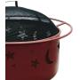 Landmann 28335 Big Sky Stars and Moons Fire Pit, Georgia Clay, 12.5-inches Deep