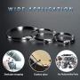 InfiBEST 100Pcs, 13 Sizes,Stainless Steel Exhaust Wrap multifunctional Locking Cable Metal Zip Ties,Perfect for Automotive Parts, Home Repair, Computer Repair and Outdoor Applications