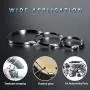 InfiBEST 100Pcs, 13 Sizes,Stainless Steel Exhaust Wrap multifunctional Locking Cable Metal Zip Ties,Perfect for Automotive Parts, Home Repair, Computer Repair and Outdoor Applications