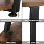 KingSo End Table Round 2-Tier Industrial Side Table with Storage Shelf Metal Frame Nightstand Easy Assembly & Sturdy Sofa Coffee Table for Living Room, Bedroom, Rustic Brown KingSo End Table Round 2-Tier Industrial Side Table with Storage Shelf Metal Frame Nightstand Easy Assembly & Sturdy Sofa Coffee Table for Living Room, Bedroom, Rustic Brown