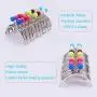 PH PandaHall 10 Color Purse Frame Bag Kiss Clasp Lock 3.3'' Metal Arch Frame Coin Purse Tow Ball Kiss Clasp Clutch Frames Purse for DIY Handle Bag Sewing Craft