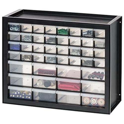 IRIS USA 44 Drawer Parts and Hardware Cabinet, Black