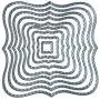 Nine Pieces Wavy Square Frames Metal Cutting Dies Handmade Stencils Metal Cutting Die for DIY Scrapbooking Photo Card Making Album Art Christmas Decorative Embossing Paper Dies
