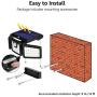 LE Solar Lights Outdoor, Motion Sensor Security Lights, 3 Adjustable Head 70 LED 270° Wide Angle, Waterproof Wireless Wall Lights for Porch Yard Garage Pathway and More, Pack of 2