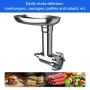 X Home Meat Grinder Attachment Compatible with Kitchenaid Stand Mixer, Durable Metal Food Grinder Attachment with 2 Sausages Stuffing Tubes, 3 Grinding Blades, 4 Grinding Plates, Not Dishwasher Safe
