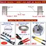 Muzata Hand Swage Tensioner Fitting Threaded Stud End Terminal 10Pack 1/8'' Cable Railing Kit T316 Stainless Steel, for Stair Deck Railing Wood & Metal Post CR23,Series CA1 CD1 CS1 CD2 CS2