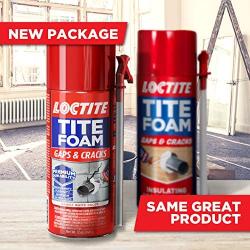 Loctite TITE FOAM Insulating Foam Sealant, Gaps & Cracks, 12-Ounce Can (Packaging may vary)