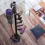 XIGOO Storage Stand Holder Compatible with Dyson V11 V10 V8 V7 V6 Cordless Vacuum Cleaners and Accessary, Floor Docking Station Metal Organizer Bracket with 5 Hooks, Black XIGOO Storage Stand Holder Compatible with Dyson V11 V10 V8 V7 V6 Cordless Vacuum Cleaners and Accessary, Floor Docking Station Metal Organizer Bracket with 5 Hooks, Black