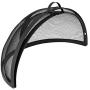 Sunnydaze Easy-Opening Fire Pit Spark Screen Cover Accessory - Outdoor Backyard Heavy-Duty Round Firepit Ember Arrester Lid with Hinged Door - 30 Inch