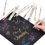 Sunshilor Metallic Markers Fine Point Metallic Marker Pens for Black Paper, Art Rock Painting, Easter Egg, Halloween Pumpkin, Card Making, Metal, Ceramics, Wine Glass, Set of 15