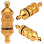 V GEBY RC Oil Fuel Filter, Alloy Aluminum Oil Nitro Fuel Filter Fit for 1/8 1/10 Scale RC Crawler Buggy Car Upgrade Parts(Gold)