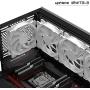 uphere 120mm White Case Fan Long Life for PC Computer Case Cooling 3-Pack(12WT3-3)
