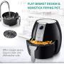 Ultrean Air Fryer, 4.2 Quart (4 Liter) Electric Hot Air Fryers Oven Oilless Cooker with LCD Digital Screen and Nonstick Frying Pot, ETL/UL Certified,1-Year Warranty,1500W (Black)