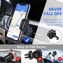 Air Vent Phone Holder for Car,Miracase Handsfree Universal Car Phone Mount Cradle with Adjustable Clip Compatible with iPhone XR/XS Max/XS/X/8/8 P/7/7 P,Galaxy S10/S10 +/S9/Note 9 and More(Gray)