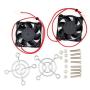 2pcs 3D Printer Fan 12V, 40mm Fan 12 Volt 0.1A Quiet Double Ball Bearing Cooling Fan 40X40X10mm for 3D Printer Heat Sink, Hotend Extruder Heatsinks