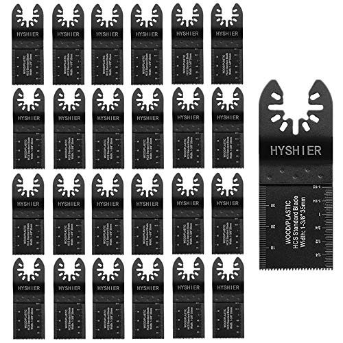 25 Pcs Oscillating Tool Blades, Professional Universal Oscillating Saw Blades, Metal Wood Multitool Blades, Quick Release Durable Oscillating Tool, Multi Tool Blades Fit All Models