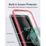 YOUMAKER Case for Galaxy S10, Kickstand Case with Built-in Screen Protector Heavy Duty Protection Shockproof Full Body Slim Fit Cover for Samsung Galaxy S10 6.1 inch - Pink