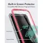 YOUMAKER Case for Galaxy S10, Kickstand Case with Built-in Screen Protector Heavy Duty Protection Shockproof Full Body Slim Fit Cover for Samsung Galaxy S10 6.1 inch - Pink