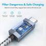 USB C to USB C Cable [100W 20V/5A], 20Gbps USB 3.2 Gen 2 Cable, XAOSUN Type-C Fast Charging Cable, Up to 5K@60Hz Video Output, Fit for MacBook Pro, iPad Pro, Samsung Galaxy, Pixel, Switch[6.6ft]