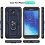 Galaxy J7 2018 Case,Samsung Galaxy J7 Aero/J7 Top/J7 Crown/J7 Aura/J7 Refine/J7 Star/J7 Eon Case,SUSAA 360 Degree Rotating Ring Holder Kickstand Case for Galaxy J7 2018 Navy Blue