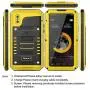 Beasyjoy iPhone X Case iPhone 10 Metal Case Heavy Duty Cover with Screen Waterproof Shockproof Durable Military Grade Full Body Protection Outdoor Yellow