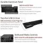 Das Keyboard 4 Professional Mechanical Keyboard for Mac - High Performance Clicky Tactile Feedback - Enhanced 104 Key Layout - Cherry MX Blue Switches - Oversized Volume Knob - Two Port USB 3.0 - Full NKRO