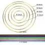 Hestya 10 Pieces Metal Rings Hoops with 10 Pieces 3 mm Faux Suede Cord String for Dream Catcher Hestya 10 Pieces Metal Rings Hoops with 10 Pieces 3 mm Faux Suede Cord String for Dream Catcher