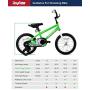 JOYSTAR Pluto Kids Bike with Training Wheels for 12 14 16 18 inch Bike, Kickstand for 18 inch Bike (Black Blue Red Green Orange Pink)