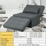 Diophros Ottoman Sleeper Sofa Bed, 4 in 1 Convertible Chair Multi-Function Folding Guest Sofa Chair for Living Room, Apartment (Deep Grey) Diophros Ottoman Sleeper Sofa Bed, 4 in 1 Convertible Chair Multi-Function Folding Guest Sofa Chair for Living Room, Apartment (Deep Grey)