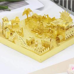 MU Amusement Park Bumper Car 3D Metal Puzzle Assemble Model Kits DIY Laser Cut Jigsaw Toy YM-L074-B