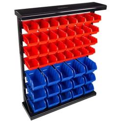 Stalwart 75-ST6079 orage Rack Organizer- Wall Mountable Container with Removeable Drawers for Tools, Hardware, Crafts, Office Supplies and More by Stalwart