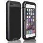 iPhone 6 Case, CarterLily Shockproof Dustproof Waterproof Aluminum Alloy Metal Tempered Glass Cover Case for Apple iPhone 6 4.7 inch - Black iPhone 6 Case, CarterLily Shockproof Dustproof Waterproof Aluminum Alloy Metal Tempered Glass Cover Case for Apple iPhone 6 4.7 inch - Black