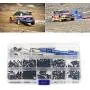 YU-NIYUT 1 Box Screws + Installation Tool + Swing Arm Pin + Flange Sleeve Kit, RC Car Model Accessories Parts for Wltoys 1/14 144001 Remote Control Car, DIY RC Vehicle Modification Fun for Adults Kids