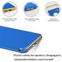 Tverghvad iPhone 8 Plus Case, Ultra Slim Flexible iPhone 8 Plus Matte Case, Styles 3 in 1 Electroplated Shockproof Luxury Cover Case for iPhone 8 Plus (Blue)