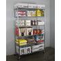 SafeRacks NSF 6-Tier Wire Shelving Rack with Wheels, Zinc, 18'' x 48'' x 72''