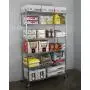 SafeRacks NSF 6-Tier Wire Shelving Rack with Wheels, Zinc, 18'' x 48'' x 72'' SafeRacks NSF 6-Tier Wire Shelving Rack with Wheels, Zinc, 18'' x 48'' x 72''