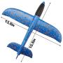 WATINC 2pcs 13.5inch Airplane, Manual Throwing, Fun, challenging, Outdoor Sports Toy, Model Foam Airplane, Blue & Orange Airplane (WT-Airplane 2Pcs)