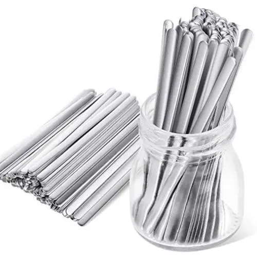 150 Pieces Aluminum Strip Adhesive Nose Bridge Wire Metal Flat Nose Bridge Strip for Making Face Cover DIY Handmade Craft Accessories 150 Pieces Aluminum Strip Adhesive Nose Bridge Wire Metal Flat Nose Bridge Strip for Making Face Cover DIY Handmade Craft Accessories