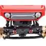 wivarra for Axial SCX24 90081 1/24 RC Crawler Car Upgrade Parts Metal Front Bumper Accessories