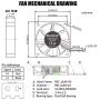 PLUSPOE 24V Brushless DC Cooling Fan 40mm x10mm Speed 6800 RPM Fans for 3D Printer Humidifier Aromatherapy and Other Small Appliances