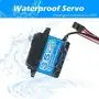 ANNIMOS 35KG Coreless Digital Servo Motor HV 7.4V Stainless Steel Gear High Torque Waterproof Standard Baja Servos for Robotic DIY RC Cars - 270 Degrees