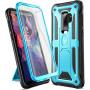 YOUMAKER Designed for Galaxy S9 Plus Case, Heavy Duty Protection Kickstand with Built-in Screen Protector Shockproof Case Cover for Samsung Galaxy S9 Plus 6.2 inch - Blue