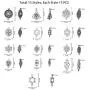 PH PandaHall 195pcs 13 Style Connector Beads Charms Tibetan Antique Silver Flower Heart Charms Pendants Beads Connector for DIY Dangling Earrings Necklace Bracelet Making PH PandaHall 195pcs 13 Style Connector Beads Charms Tibetan Antique Silver Flower Heart Charms Pendants Beads Connector for DIY Dangling Earrings Necklace Bracelet Making